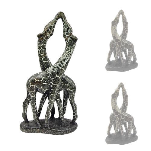 Stone Giraffe - Kissing