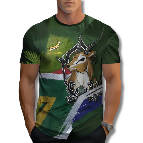 Springbok with SA Flag, Sizes: L