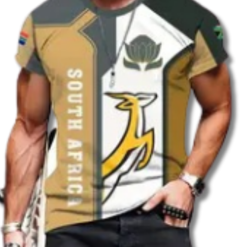 Springbok with Protea Beige, Sizes: XL