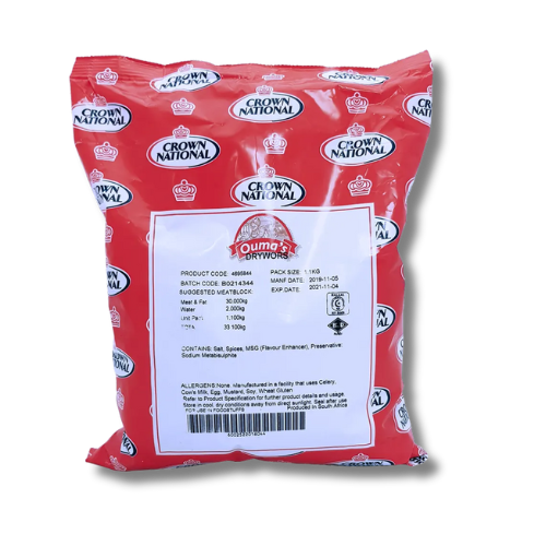Crown National Drywors Seasoning 1kg