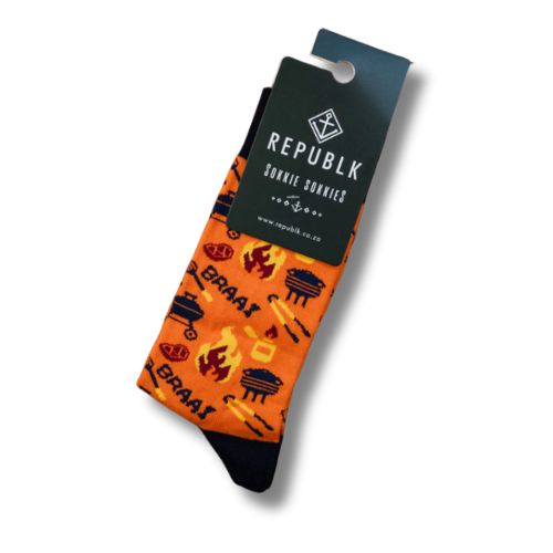 Republk Funky Socks - Braai Orange