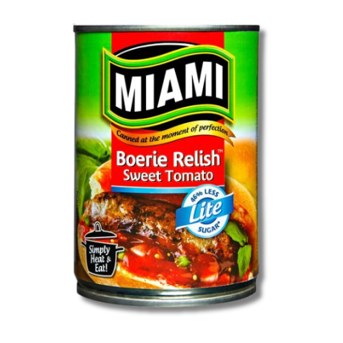 Miami Boerie Relish Sweet Tomato - Lite 450g