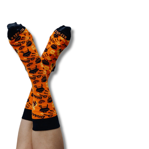 Republk Funky Socks - Braai Orange
