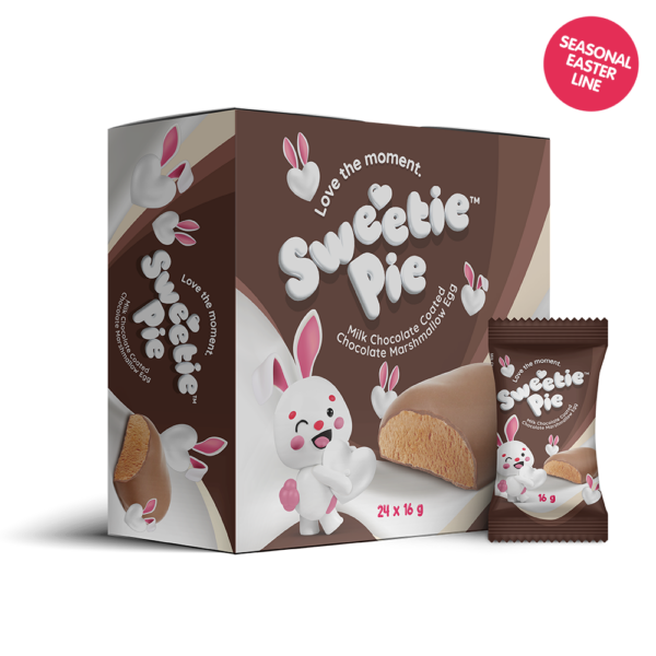 Beyers - Sweetie Pie Marshmallow Eggs - Chocolate 24s