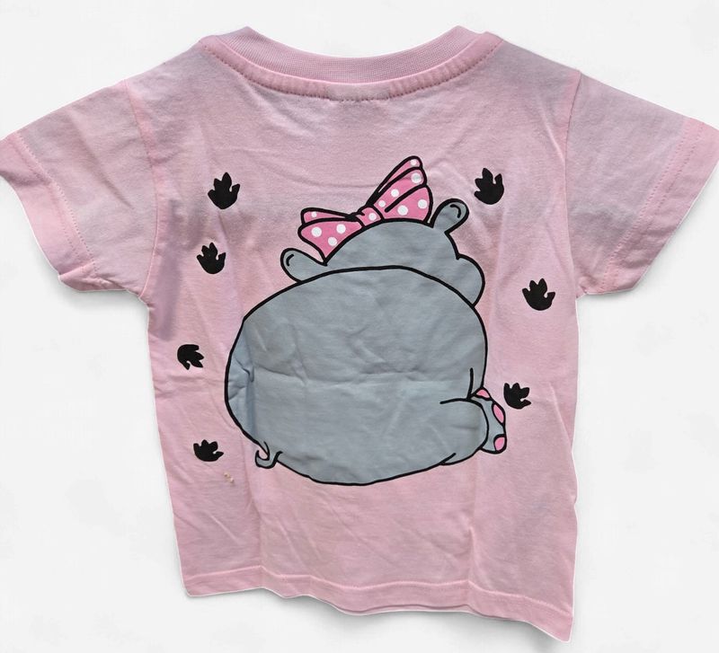 Hippo (Back &amp; Front) T-Shirt Kiddies