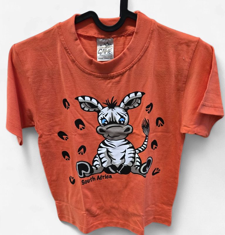 Zebra  (Back &amp; Front) T-Shirt Kiddies
