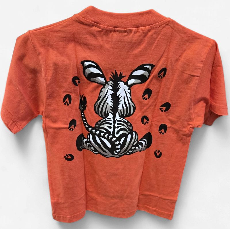 Zebra  (Back &amp; Front) T-Shirt Kiddies