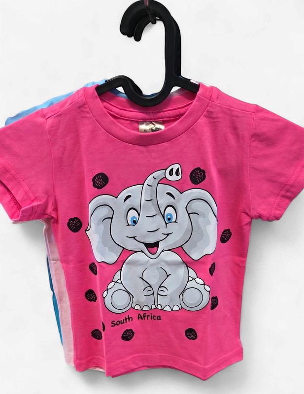 Elephant (Back &amp; Front) T-Shirts Kiddies