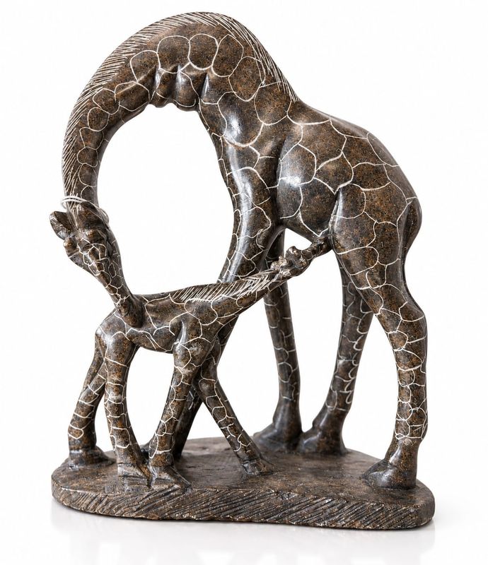 Giraffe Mother and Baby - 20cm