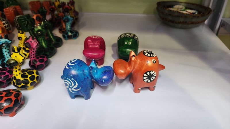 Hippo - Stone - Multicolor (Painted)