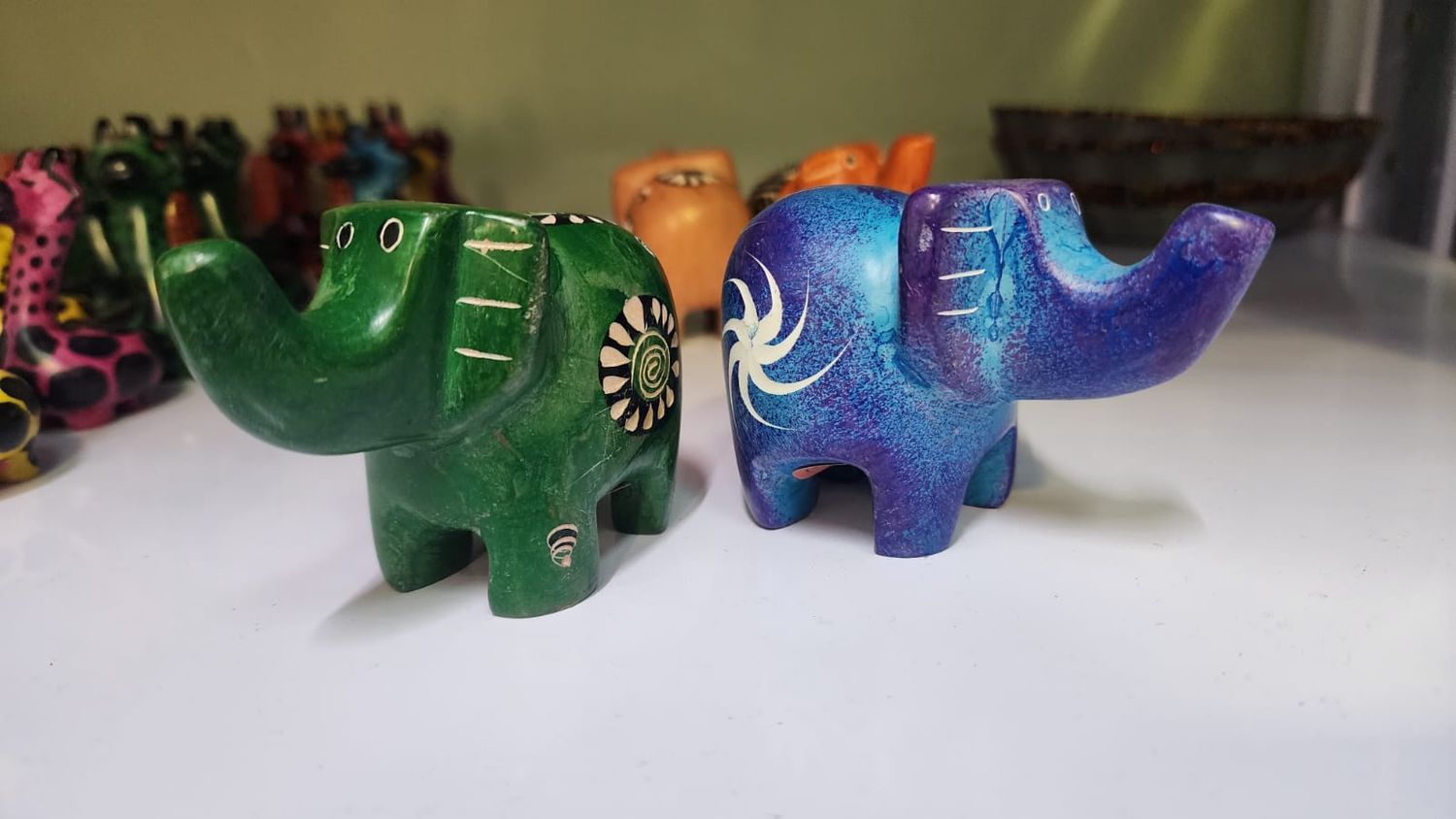 Elephant - Stone - Multicolor (Painted)