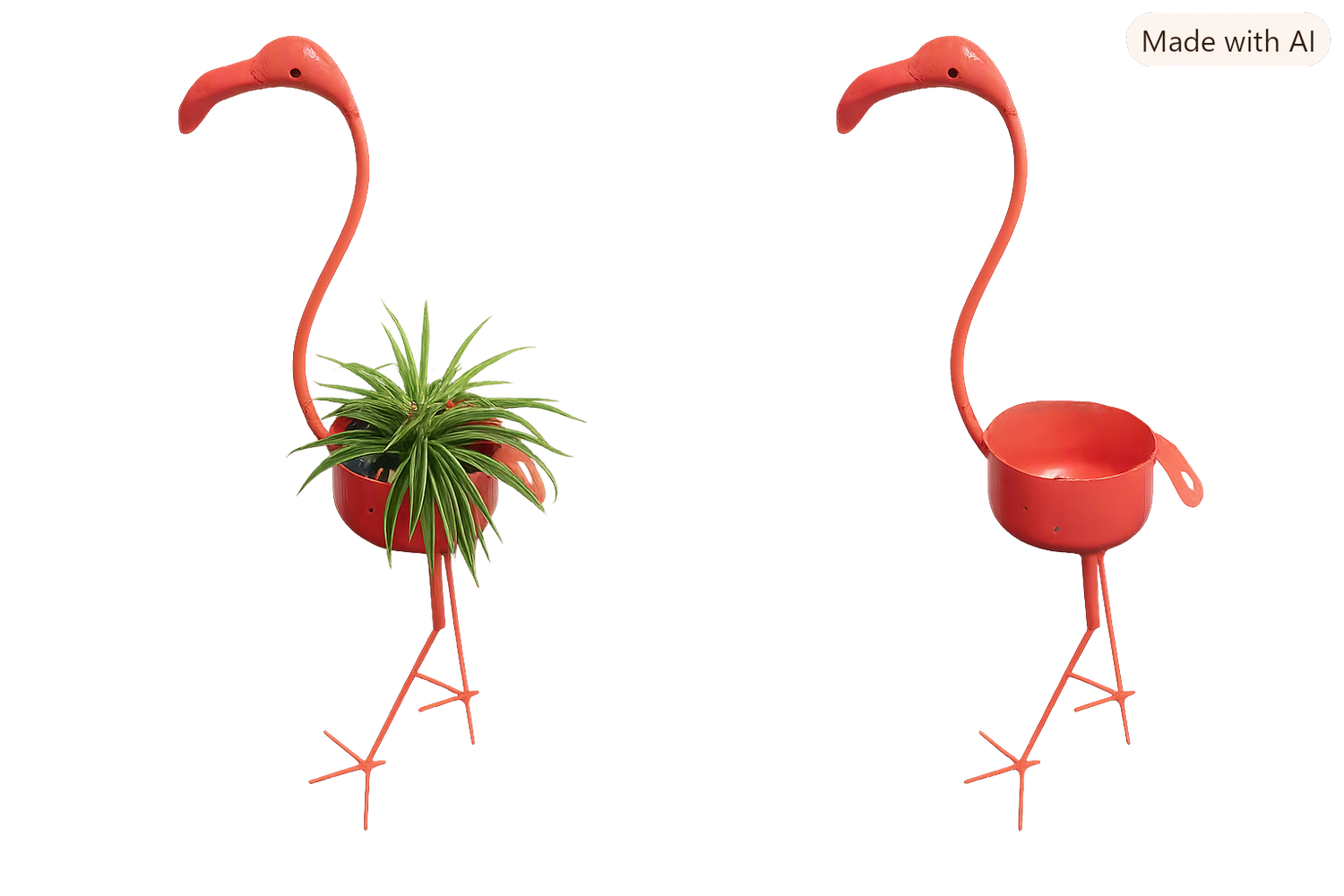 Coloured Bird Pots 1m