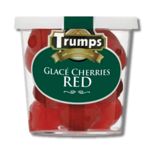 Trumps Baking Glace Cherries - Red 75g