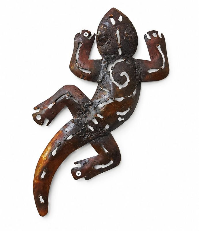 2D Wall Gecko Metal
