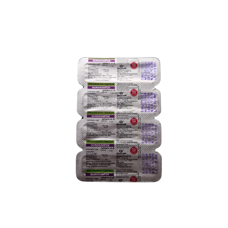 Methylcobalamin Injection Ampoules 1500mcg