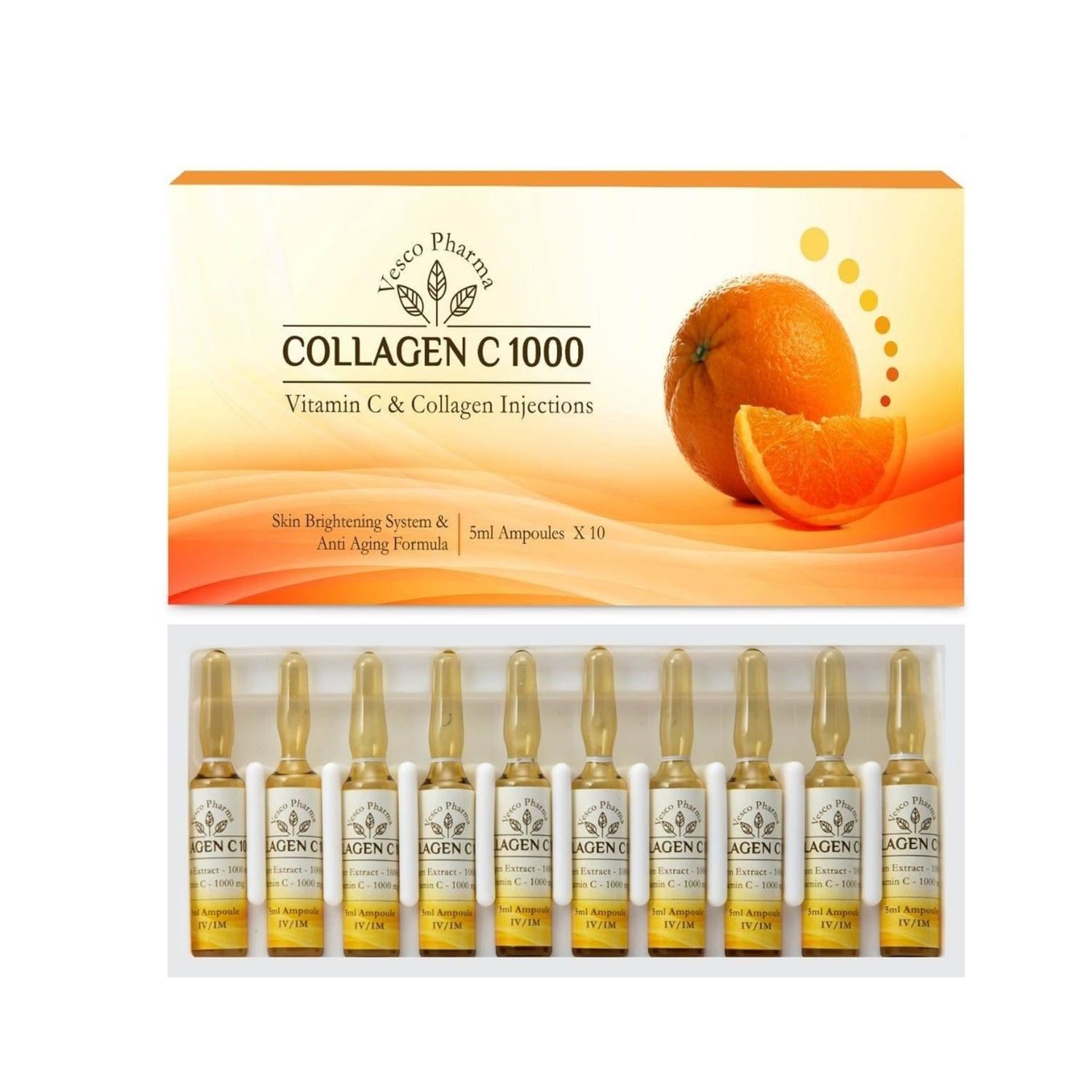 Collagen and Vitamin C 1000mg ampoules 