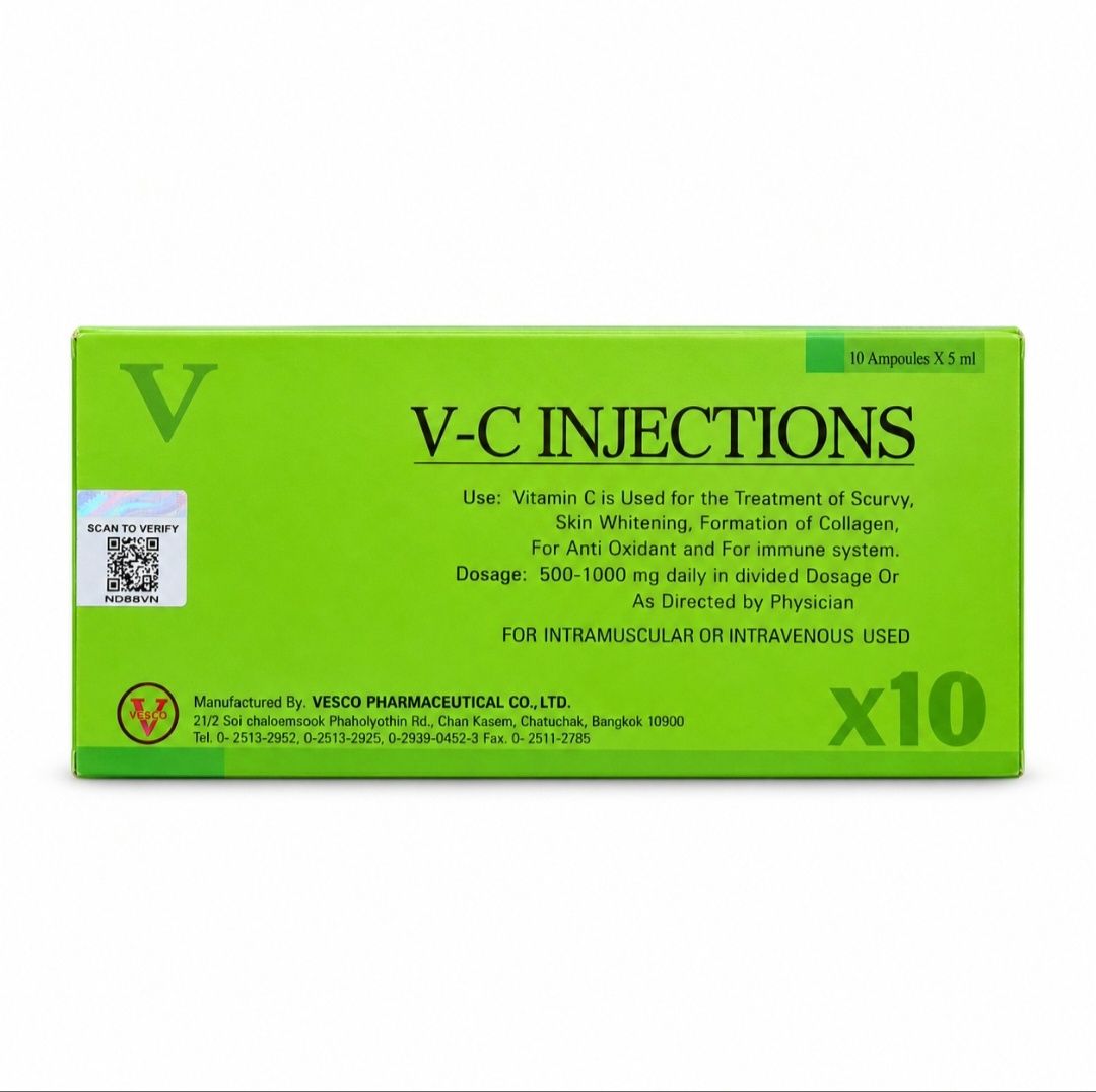 1000mg Vitamin C injection ampoules