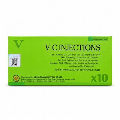 1000mg Vitamin C injection ampoules