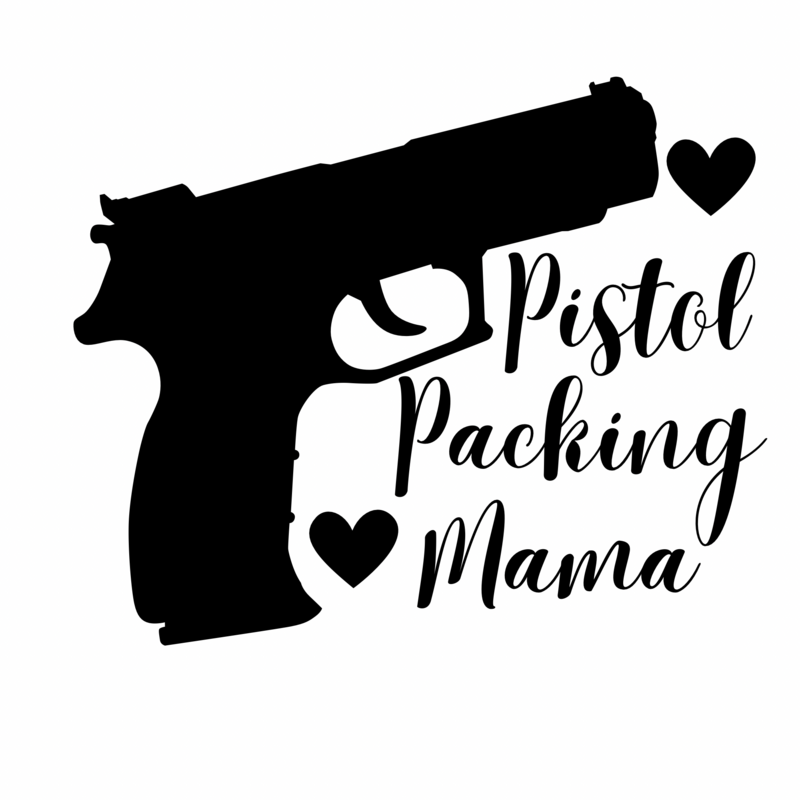 Pistol Packing Mama Decal