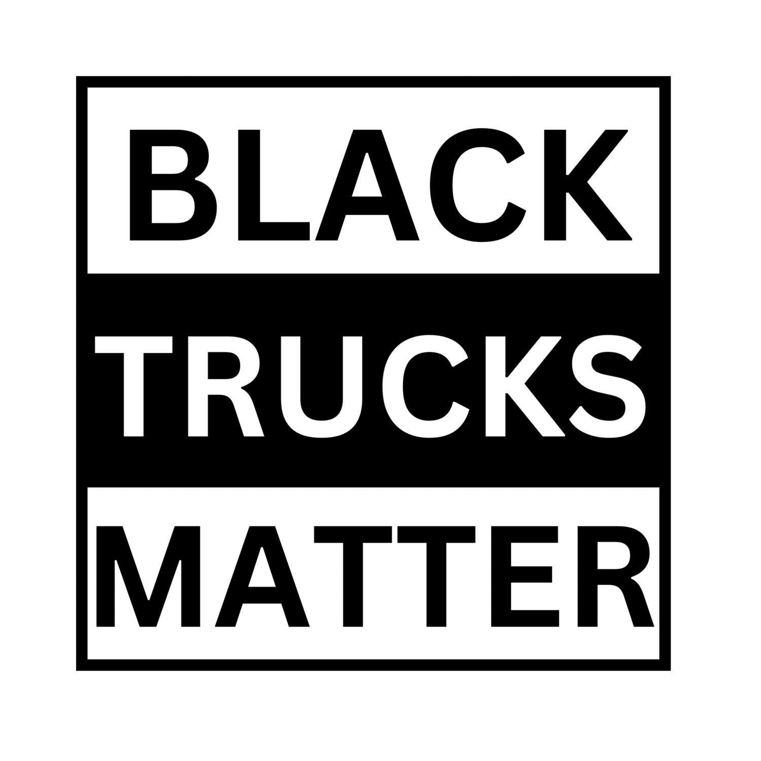 Black Trucks Matter Decal