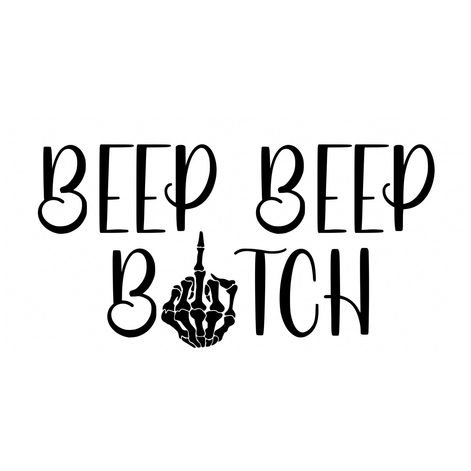 Beep Beep Decal