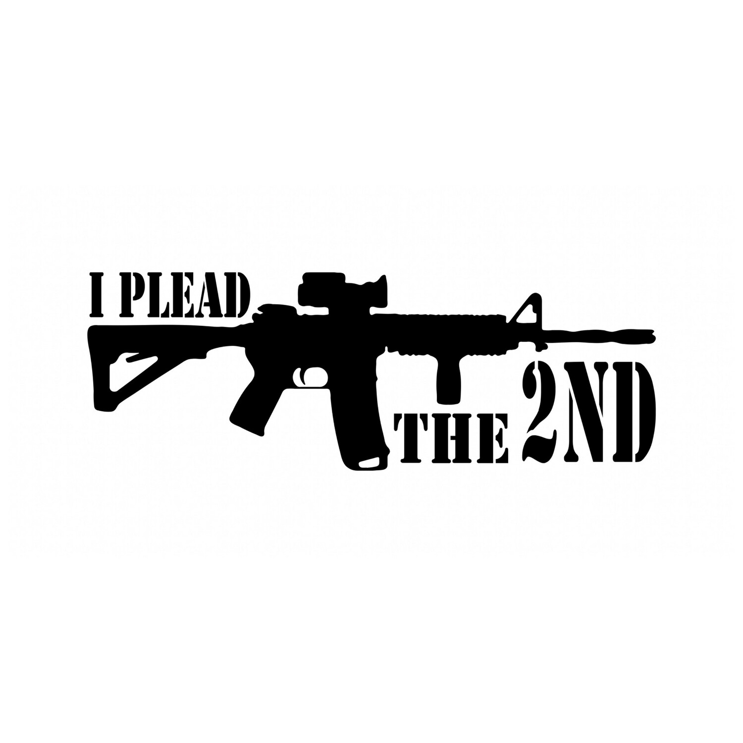 I Plead The 2nd Decal