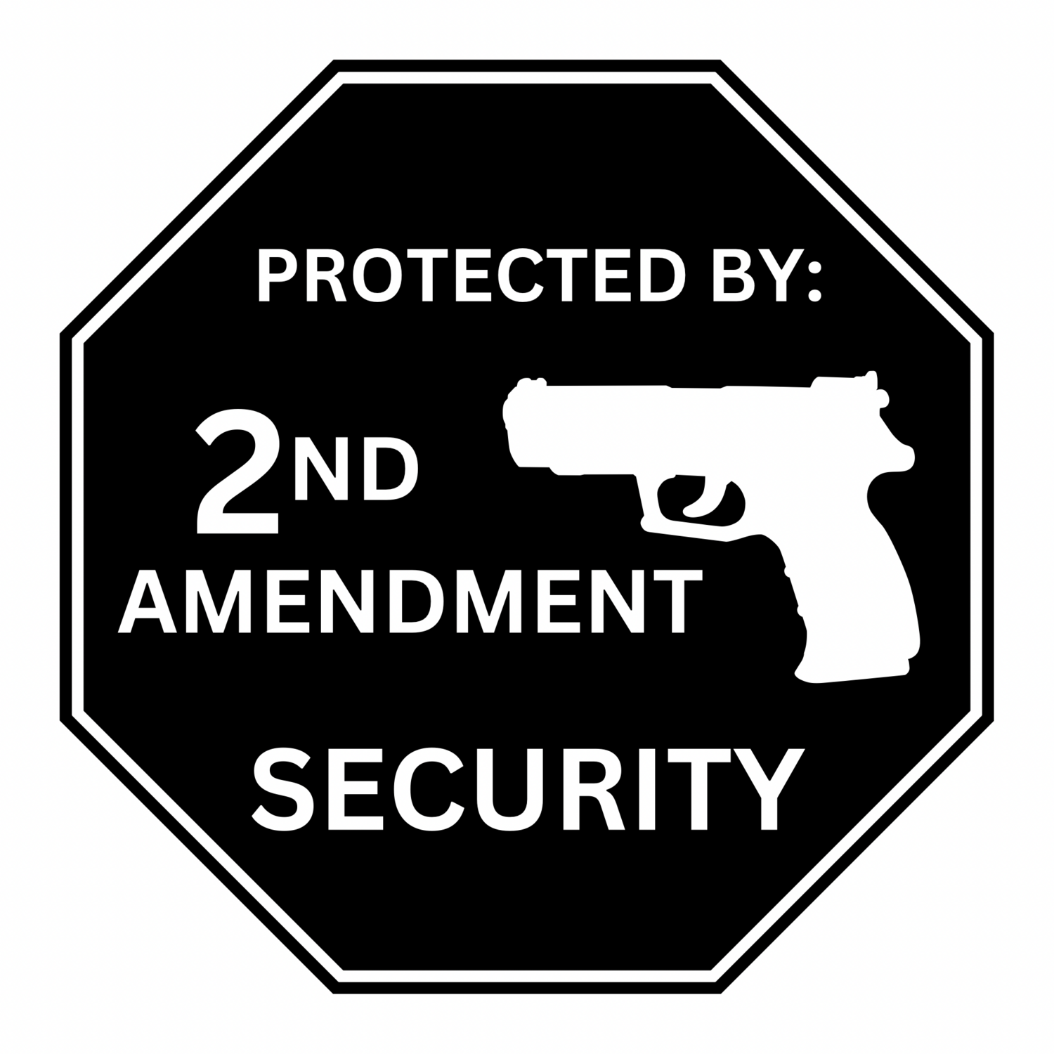 2nd Amendment Security Decal