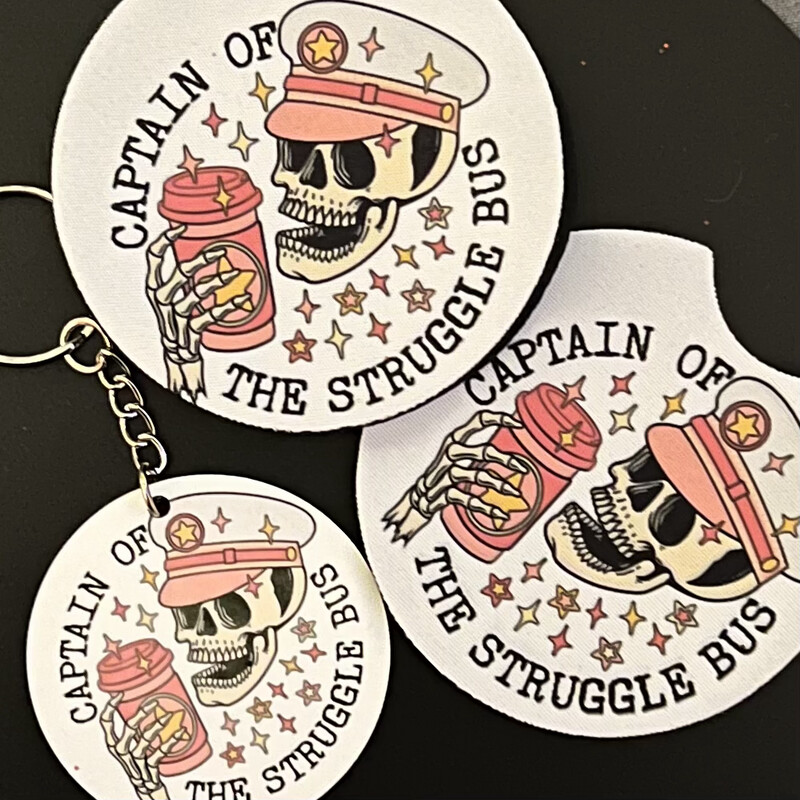 Struggle Bus Captain Car Accessory Bundle