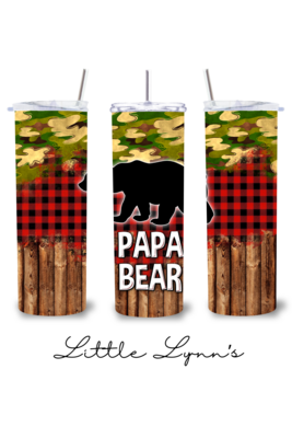 Papa Bear 20oz Tumbler