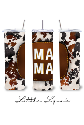 Cowhide Mama 20oz Tumbler