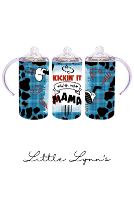 Kickin&#39; It With My Mama 12oz Tumbler