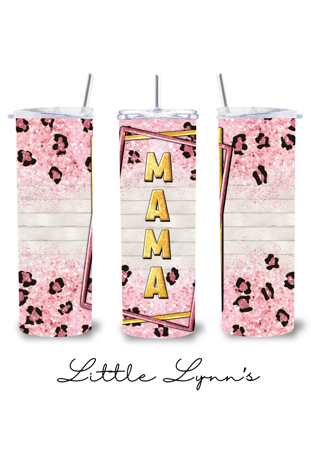 Pink Leopard Mama 20oz Tumbler
