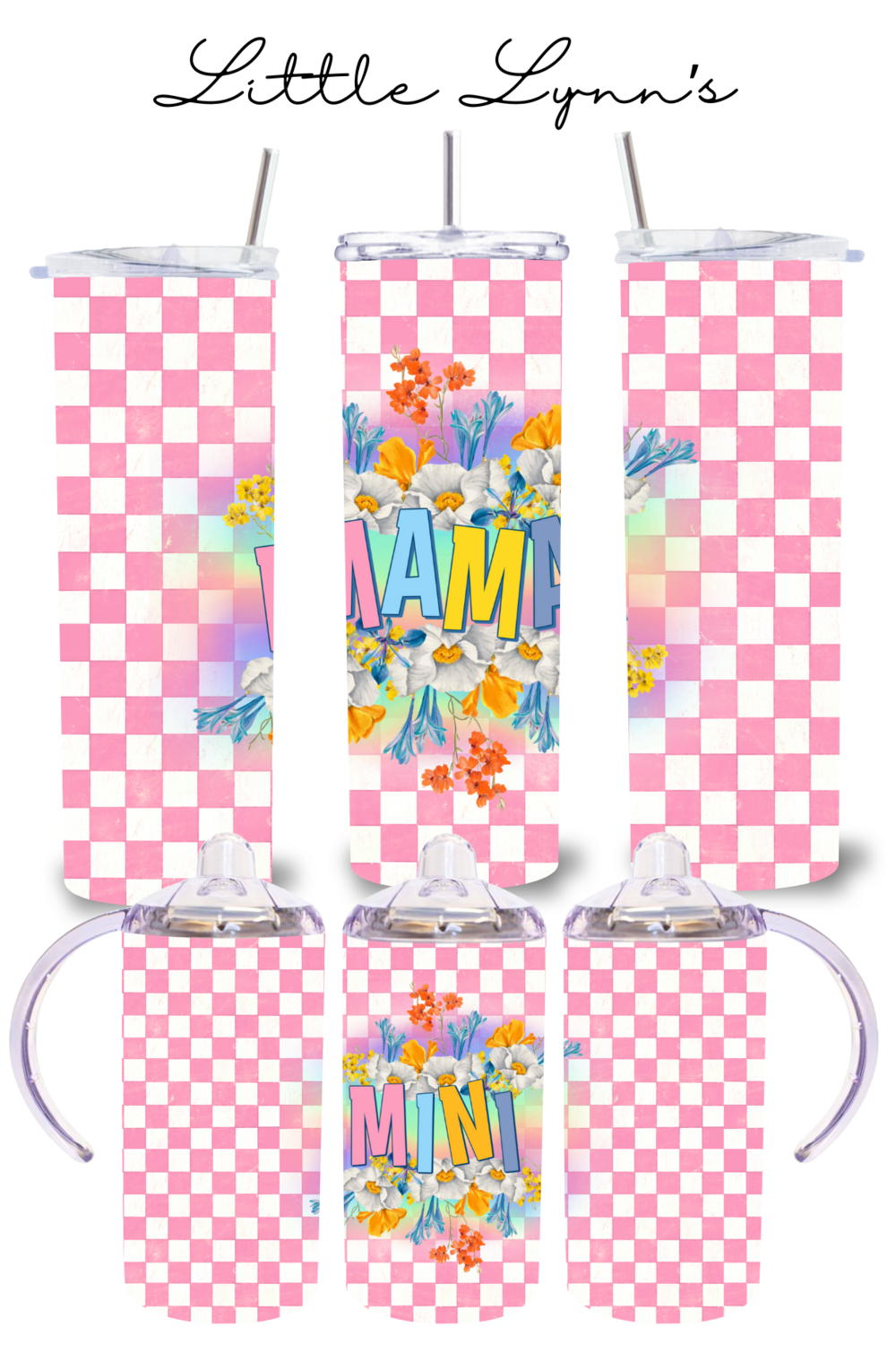 Mama &amp; Me - Floral Checkers