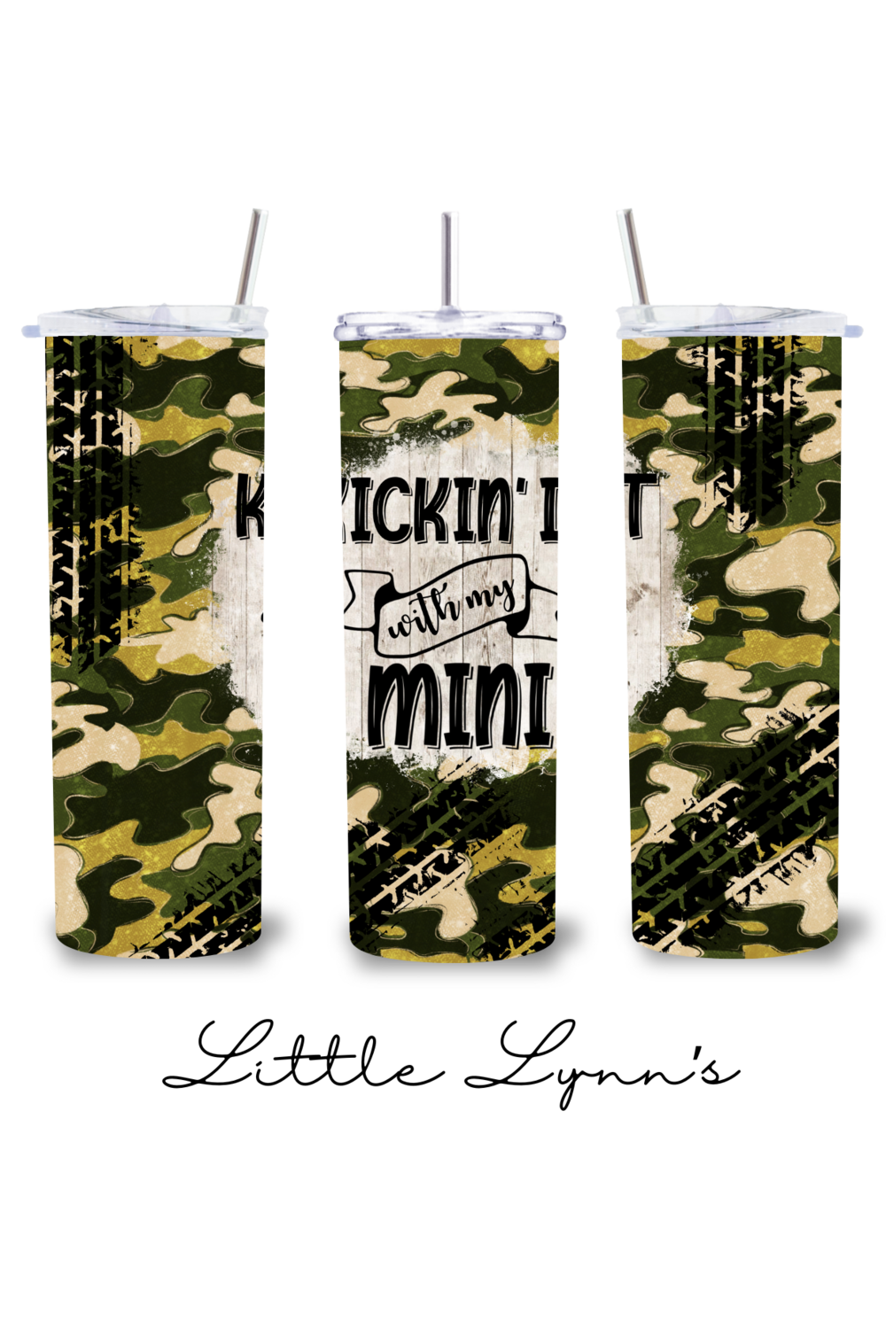 Kickin&#39; It With My Mini Camo 20oz Tumbler