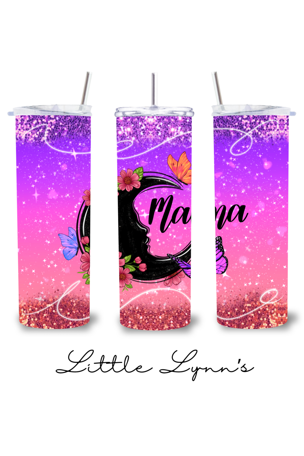 Moon &amp; Butterflies Mama 20oz Tumbler