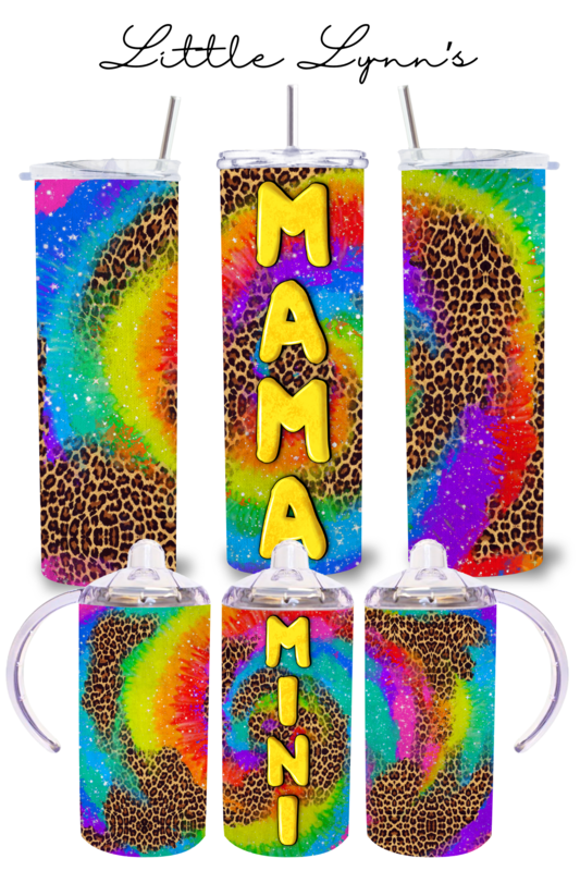 Mama &amp; Me - Tie Dye Leopard