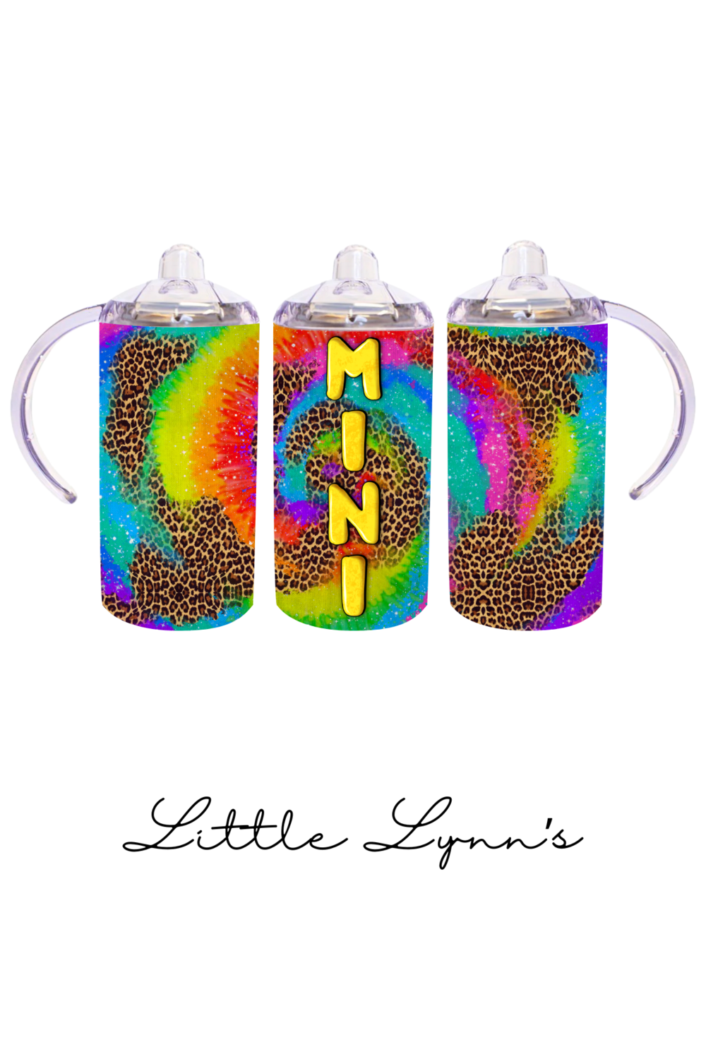 Tie Dye Leopard Mini 12oz Tumbler