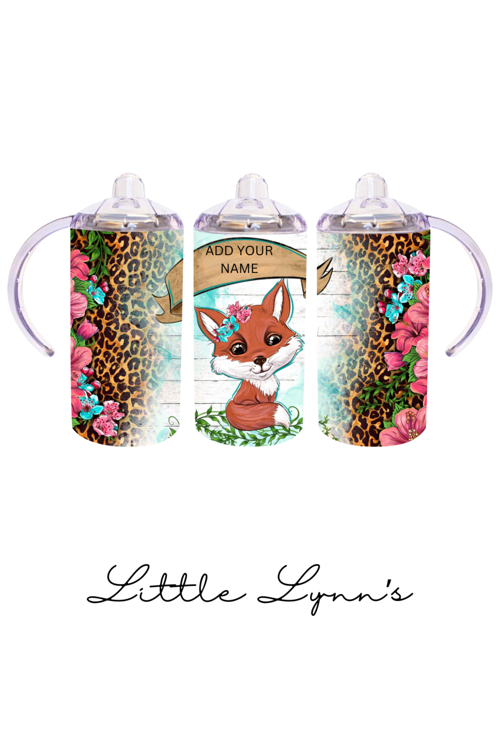 Woodland Fox &amp; Flowers 12oz Tumbler