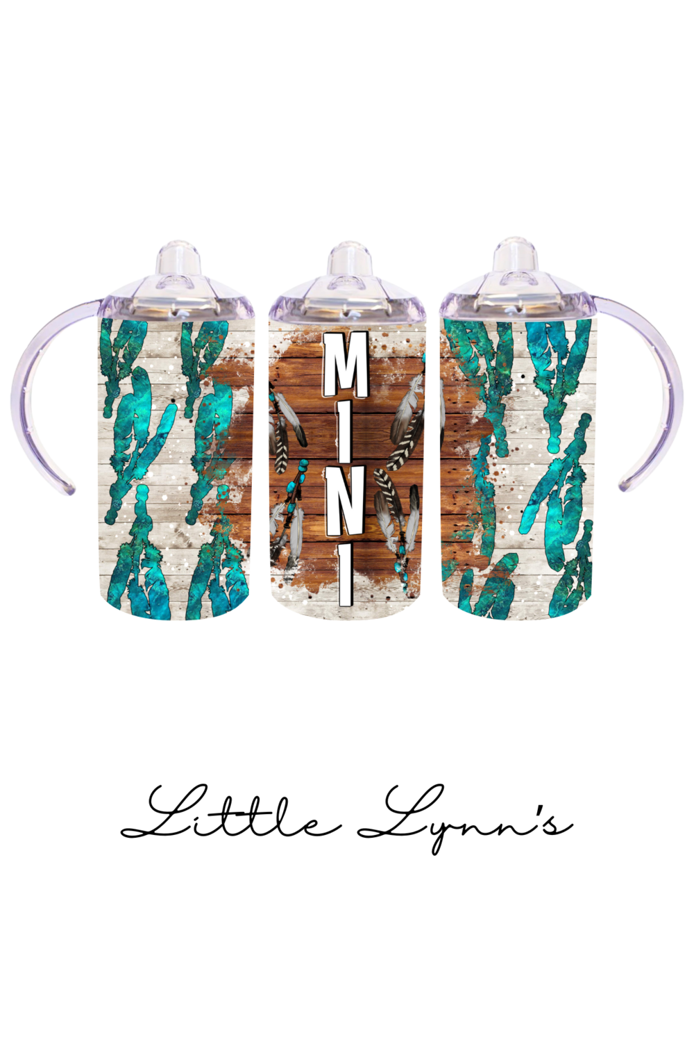 Western Feather Mini 12oz Tumbler