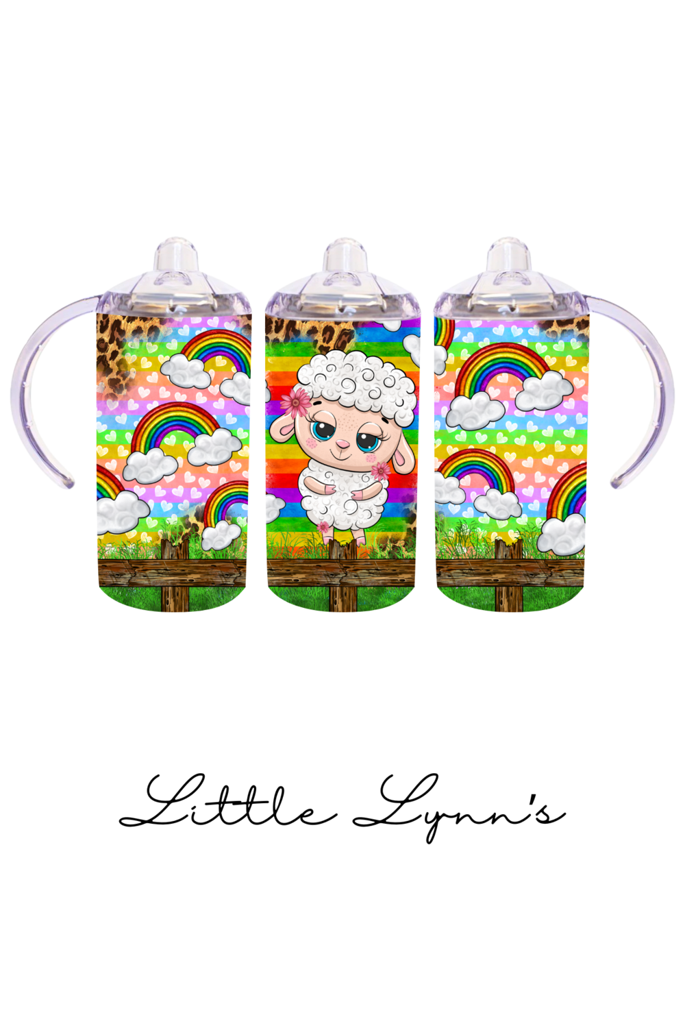 Lamb &amp; Rainbows 12oz Tumbler