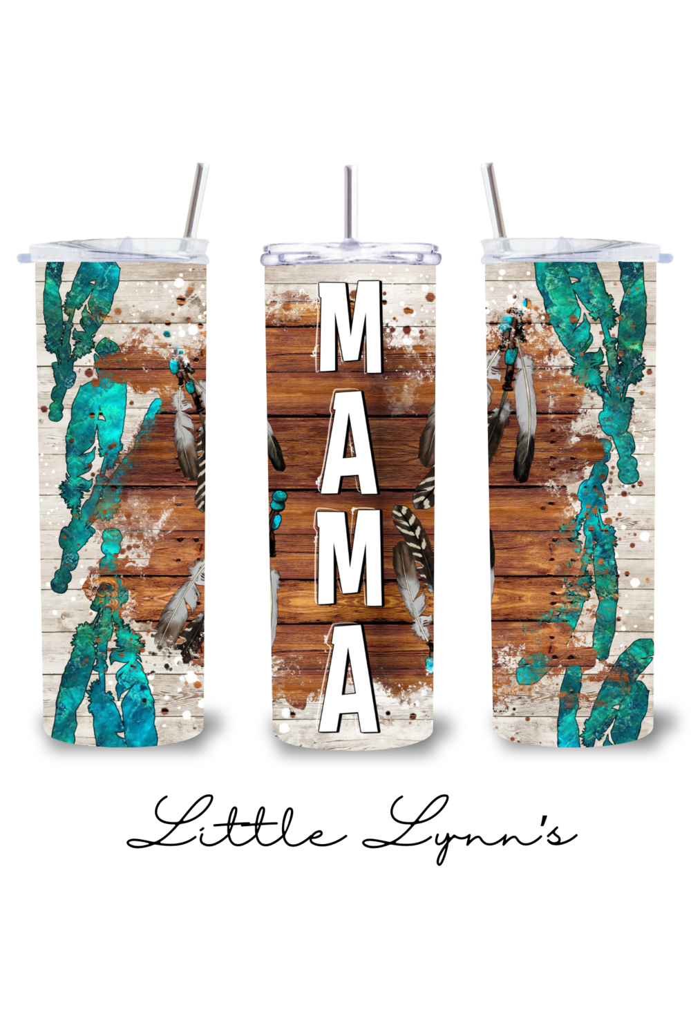 Western Feather Mama 20oz Tumbler