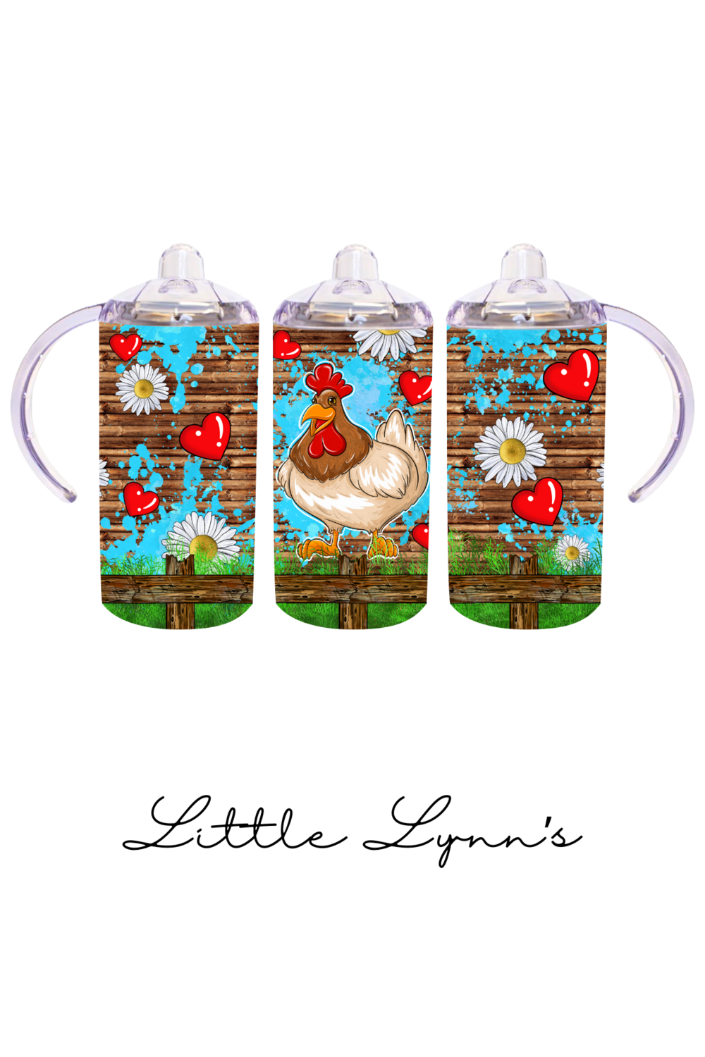 Chicken &amp; Hearts 12oz Tumbler
