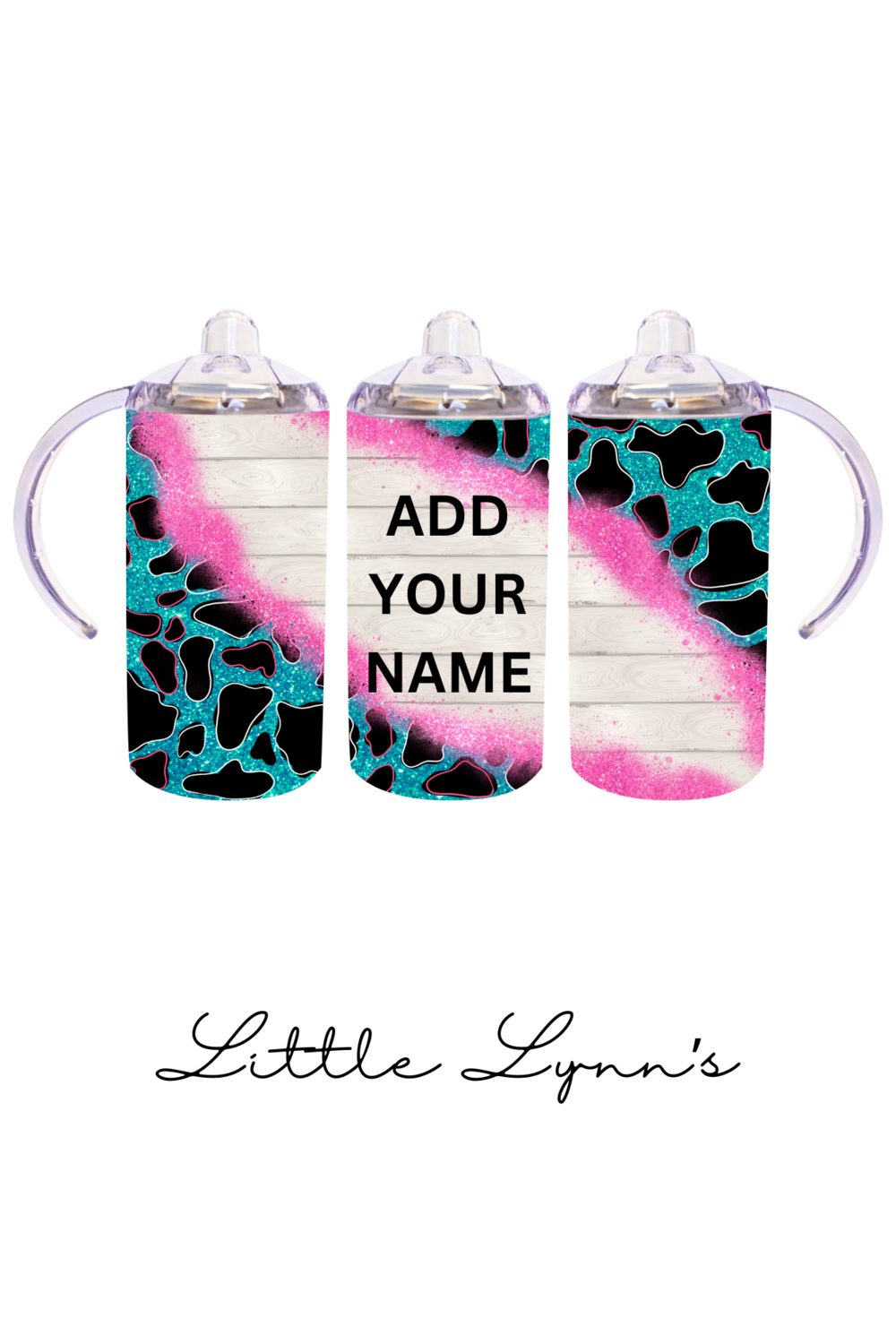 Blue Cow Print 12oz Tumbler