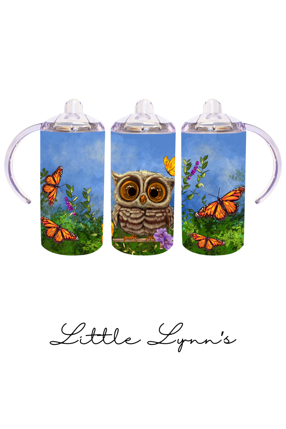 Owl &amp; Butterflies 12oz Tumbler