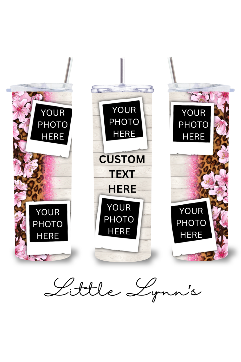 Personalized Floral 20oz Tumbler