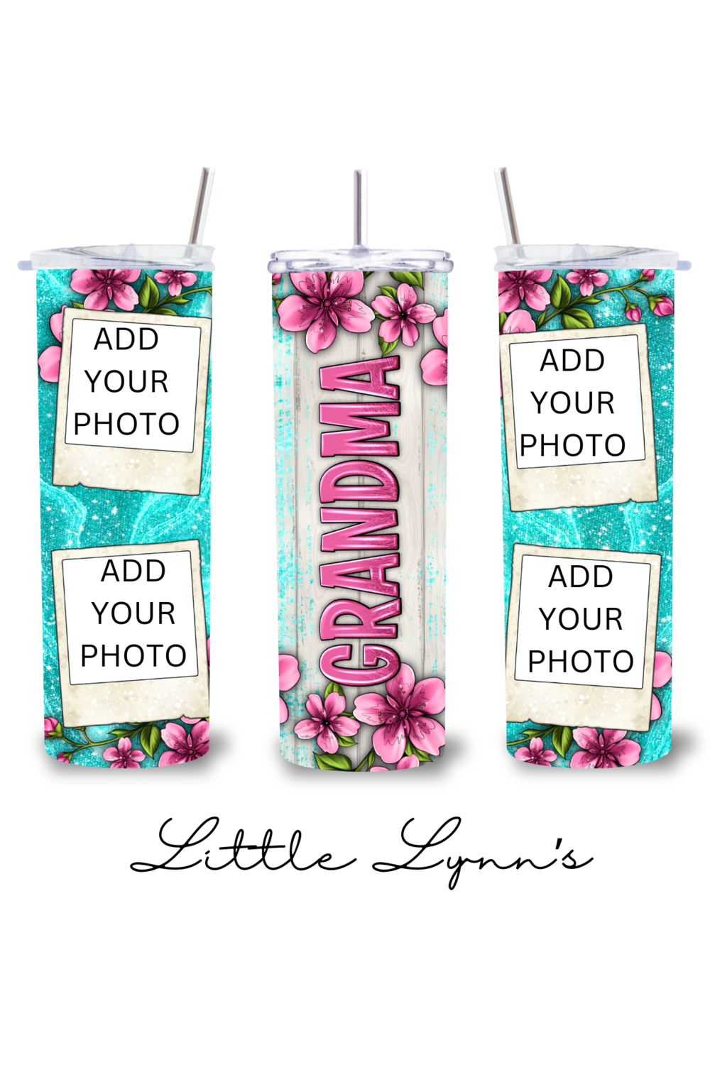 Personalized Grandma Floral 20oz Tumbler
