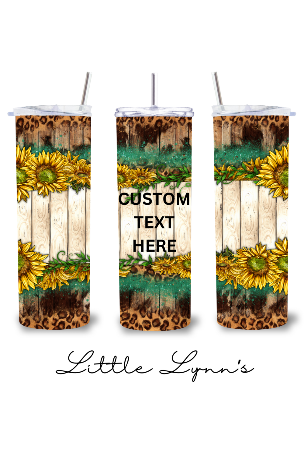 Personalized Sunflower 20oz Tumbler