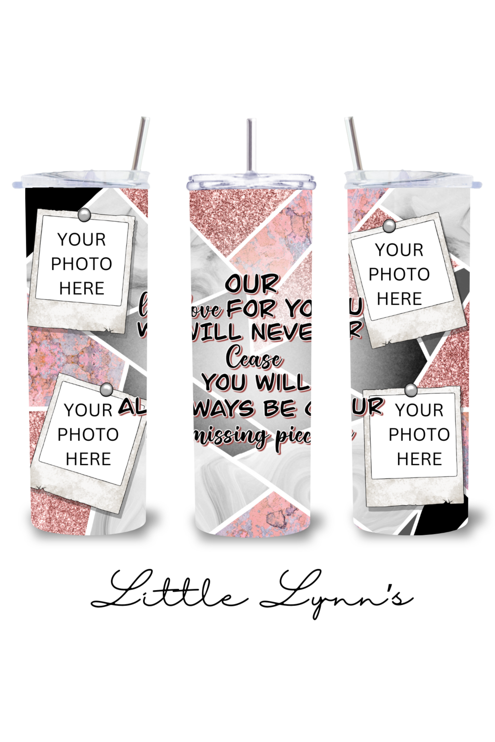 Personalized Memorial 20oz Tumbler - Missing Piece
