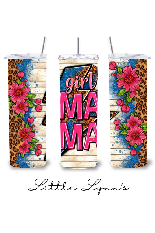 Floral Girl Mama 20oz Tumbler