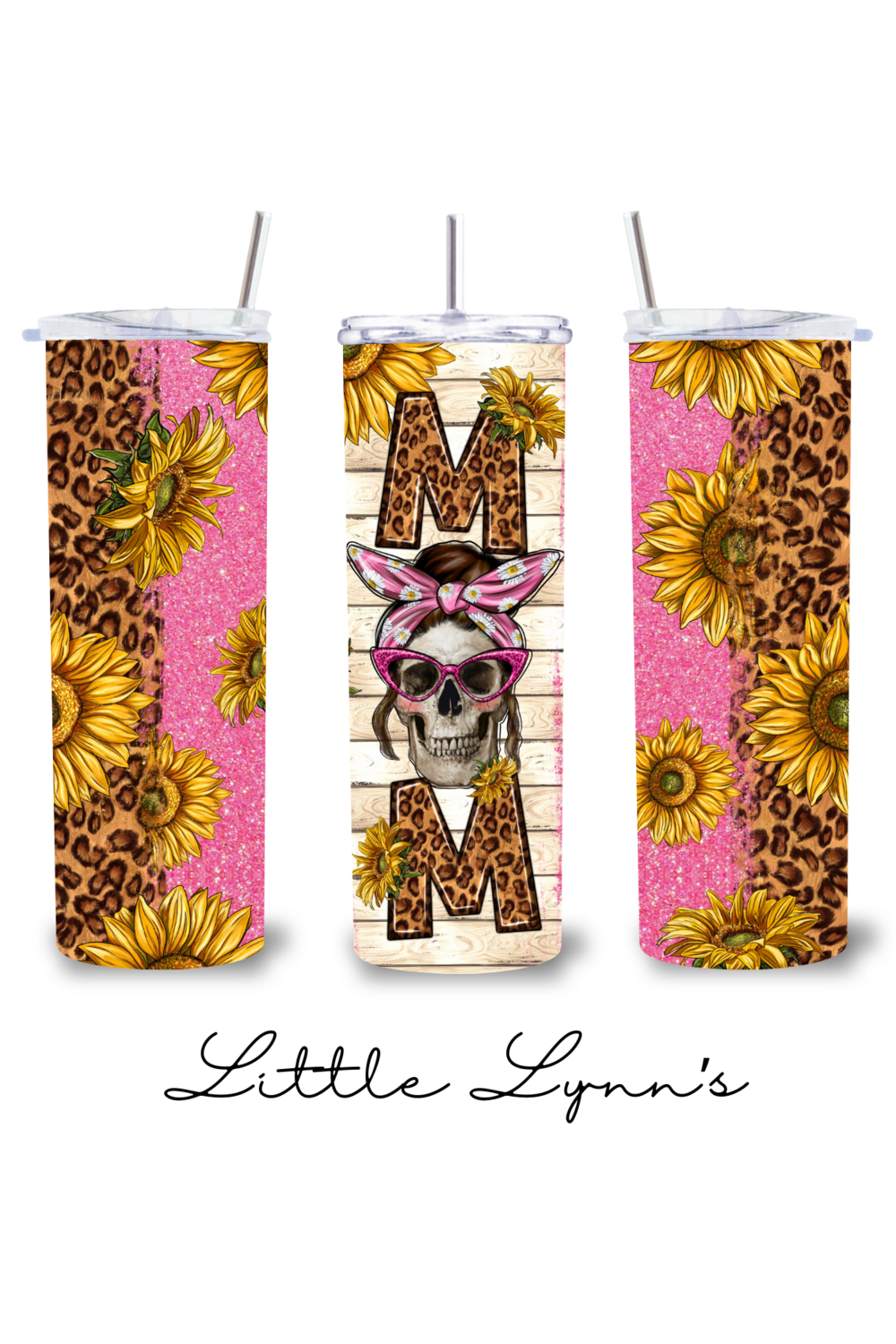 Mom Skeleton &amp; Sunflower 20oz Tumbler